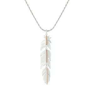 Montana Silver Feather Necklace (new)